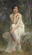Charles-Amable Lenoir Flute Player oil painting reproduction
